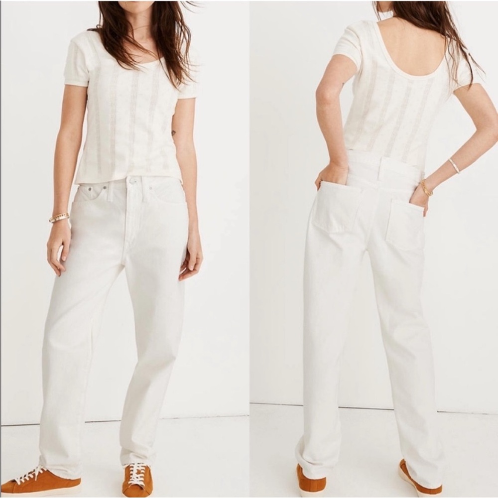 Madewell The Dad Jean White